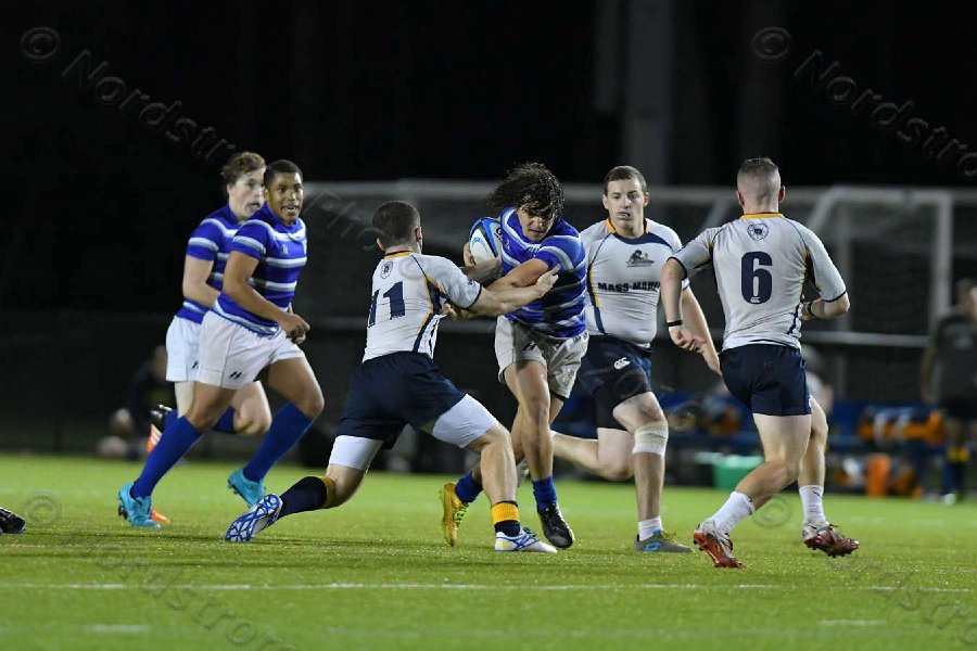 Wheaton Men\'s Rugby vs Mass Maritime.  Photo by Keith Nordstrom